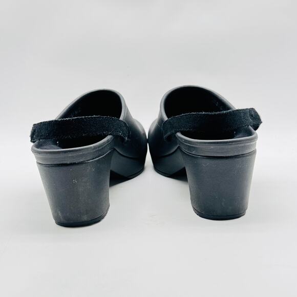 Crocs Clogs Womens 8 Black Slip On Shoes Classic Croslite Comfort Slingback Mule - Picture 7 of 12